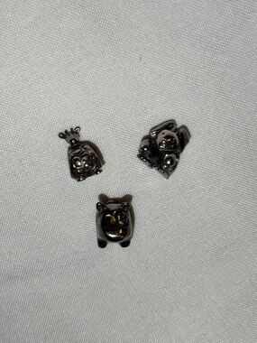 Bundle: Three Pandora Charms (Bunny, Giraffe and Dog)